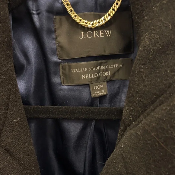 J. Crew Cocoon Black Coat - Picture 3 of 4